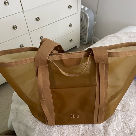 BEIS Tan Tote Bag Spacious Durable Design - Picture 5 of 5
